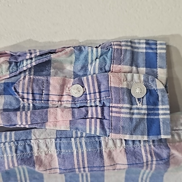 Plaid Janie and Jack button down - Picture 4 of 6